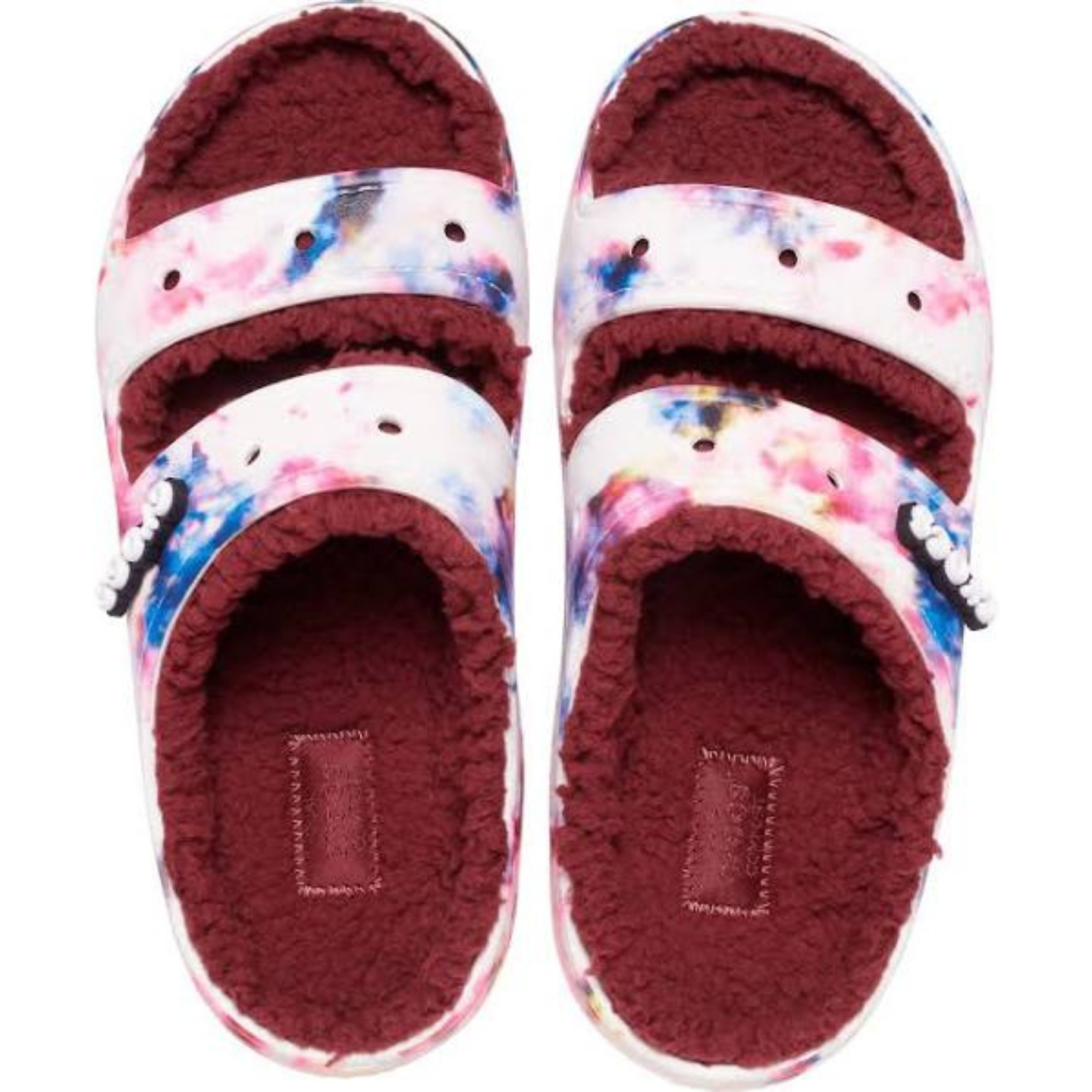 Classic Cozzzy Tie Dye graphic Sandal Crocs