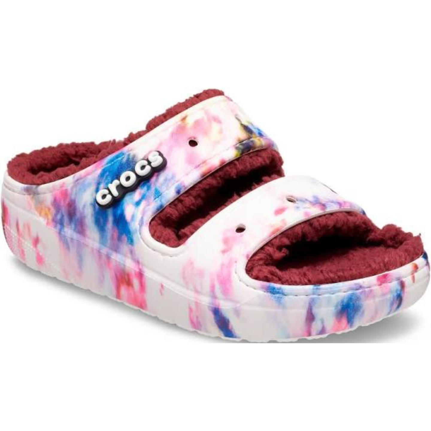 Classic Cozzzy Tie Dye graphic Sandal Crocs